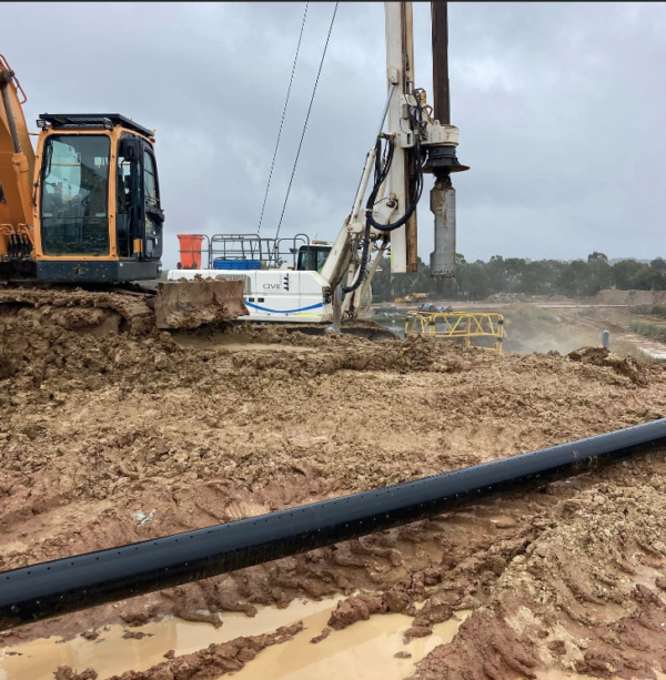 Wangaratta Landfill gas well drilling and passive gas installation